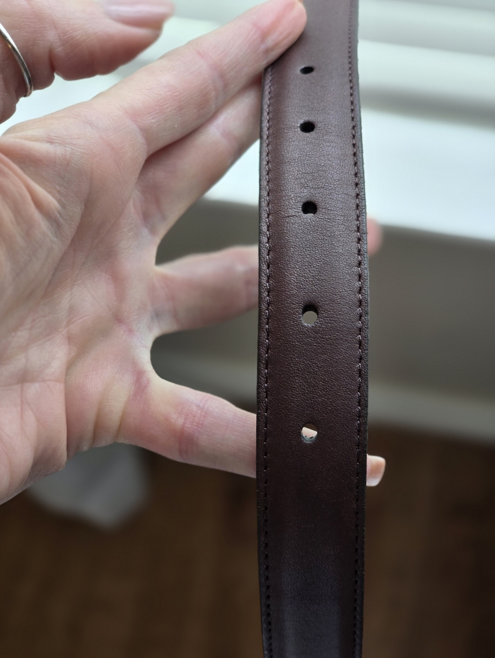 Coach leather belt brown LARGE - Picture 7 of 7